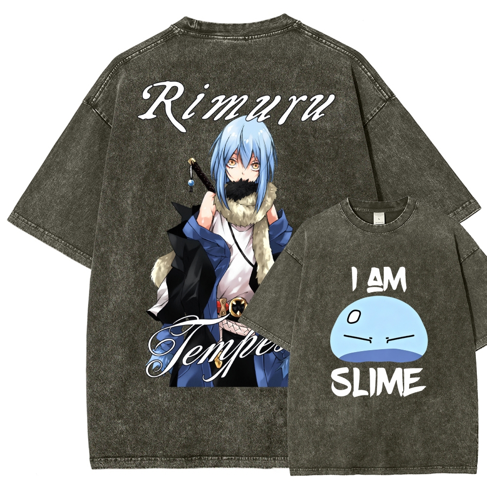 That Time I Got Reincarnated as a Slime Washed T-shirt 2607010718