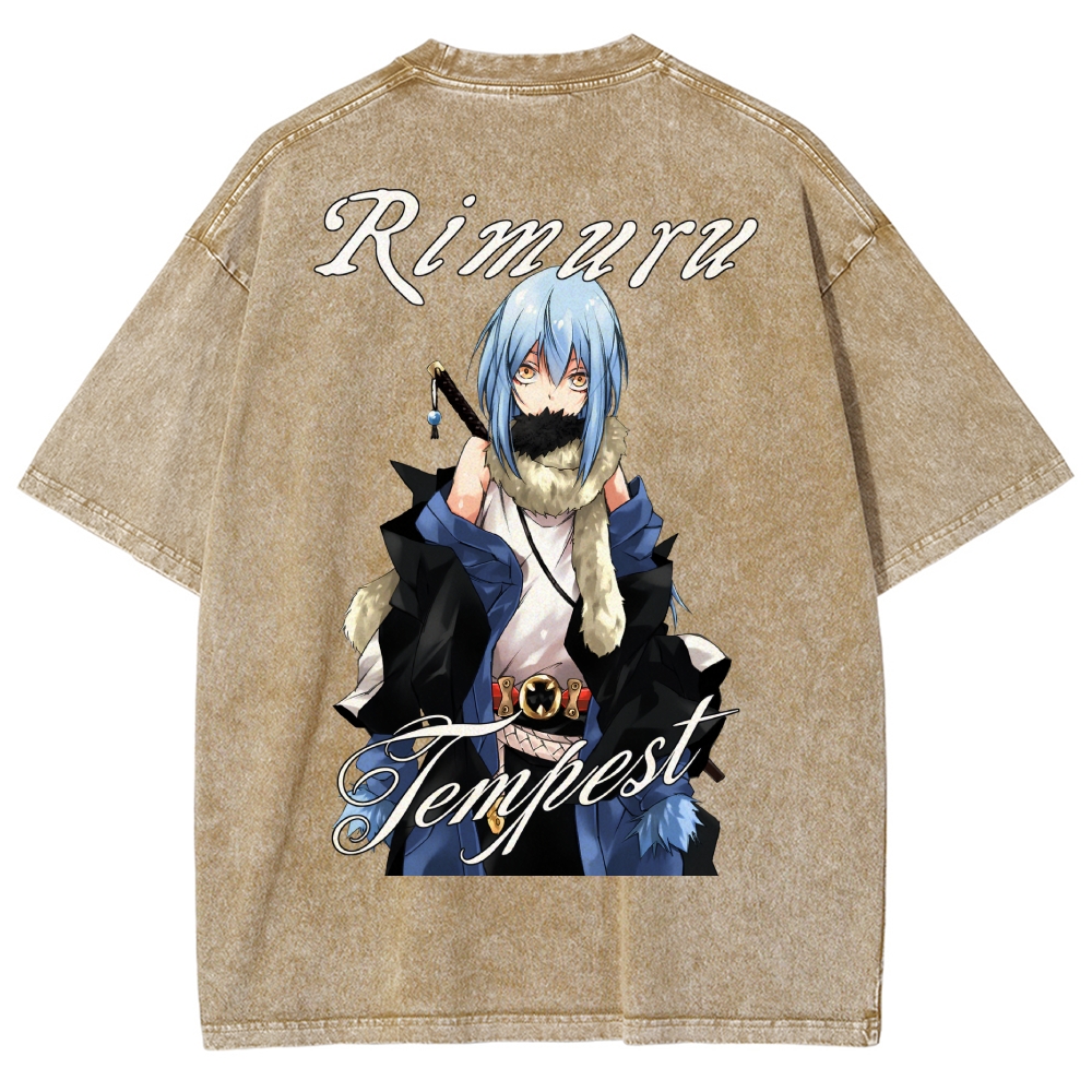 That Time I Got Reincarnated as a Slime Washed T-shirt 2607010718