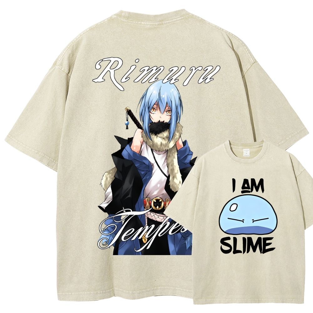 That Time I Got Reincarnated as a Slime Washed T-shirt 2607010718
