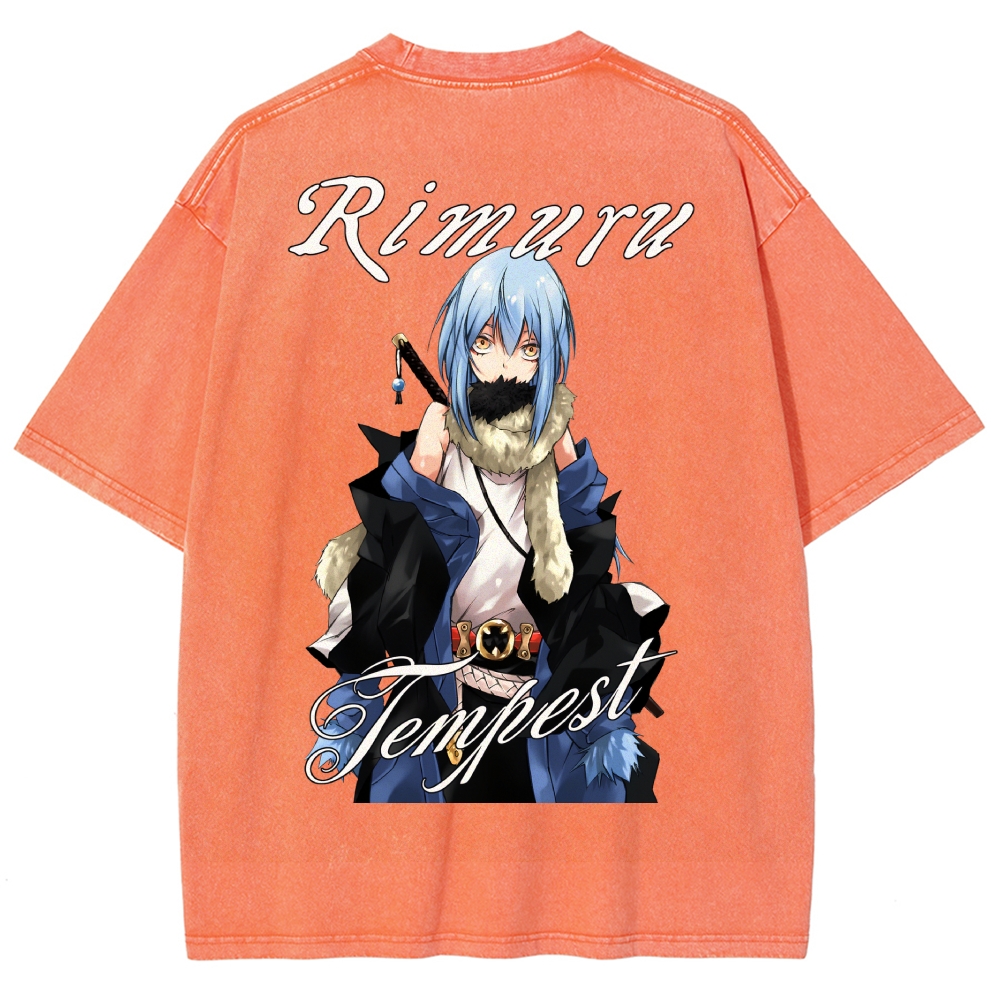 That Time I Got Reincarnated as a Slime Washed T-shirt 2607010718