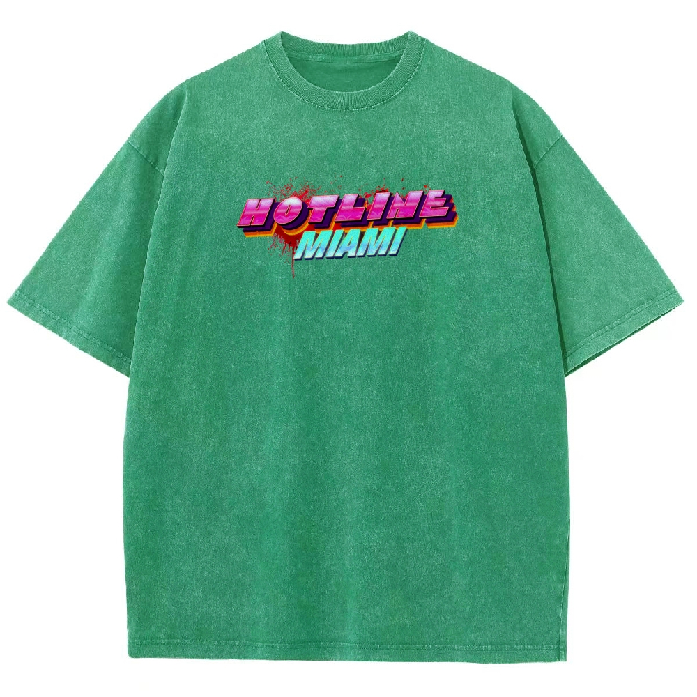 HOTLINE MIAMI Washed T-shirt 2607011702