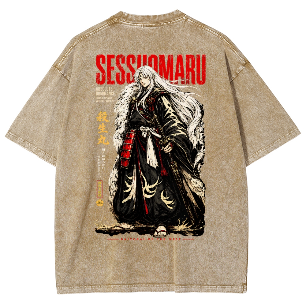 Inuyasha Washed T-shirt 2607013210
