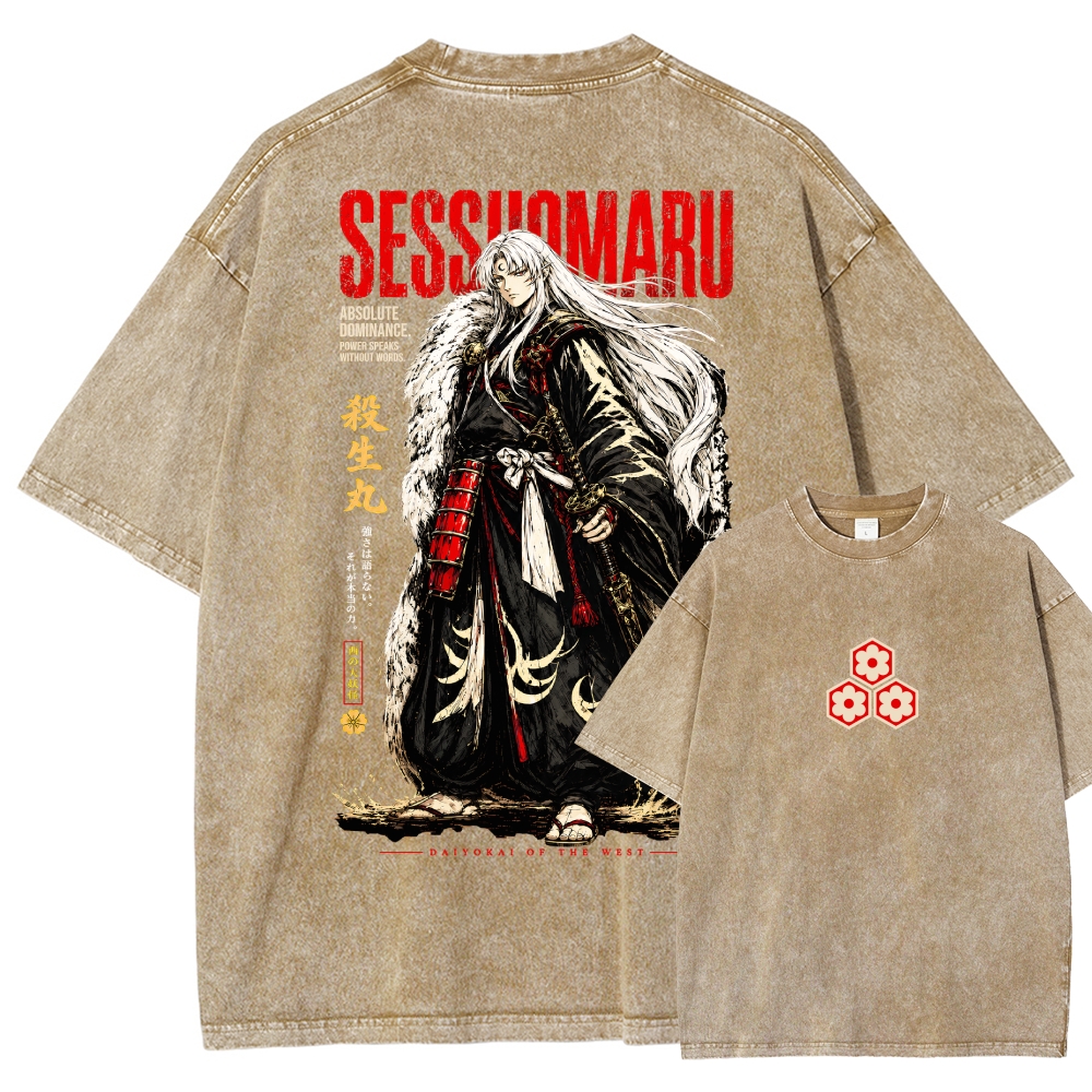 Inuyasha Washed T-shirt 2607013210