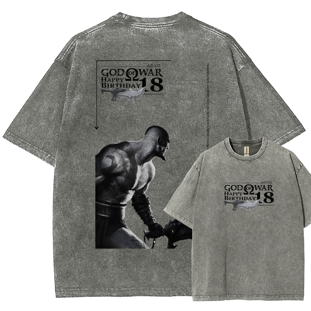 God of War Washed T-shirt 2607014318