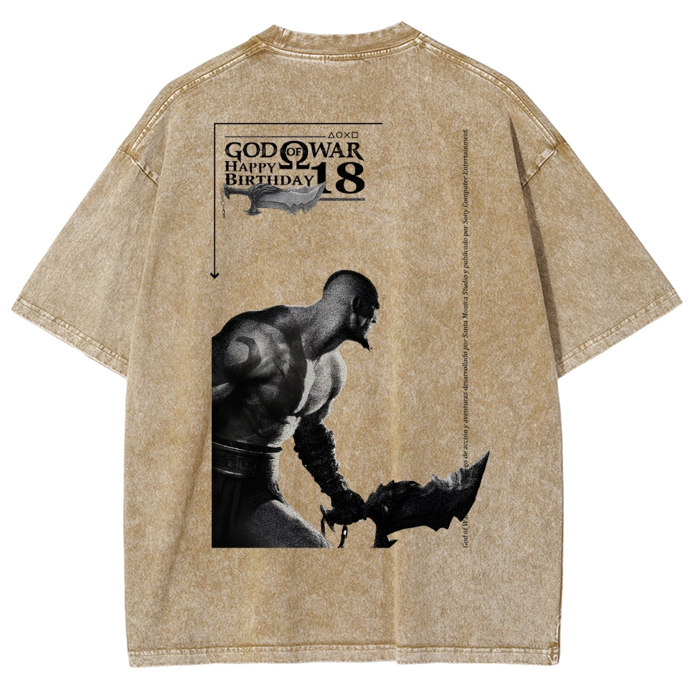 God of War Washed T-shirt 2607014318