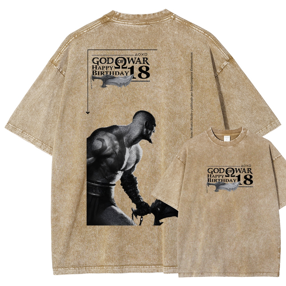 God of War Washed T-shirt 2607014318