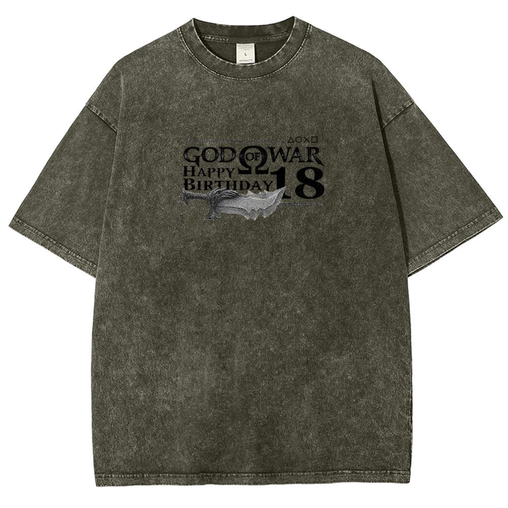 God of War Washed T-shirt 2607014318