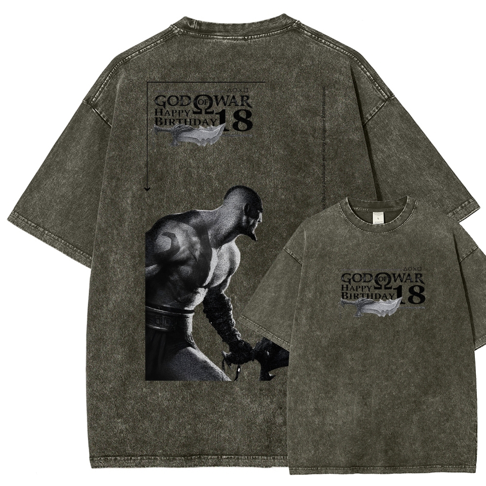 God of War Washed T-shirt 2607014318