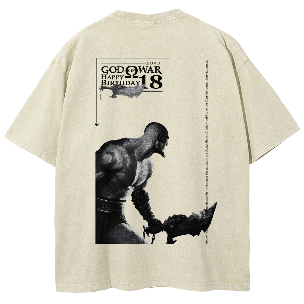 God of War Washed T-shirt 2607014318