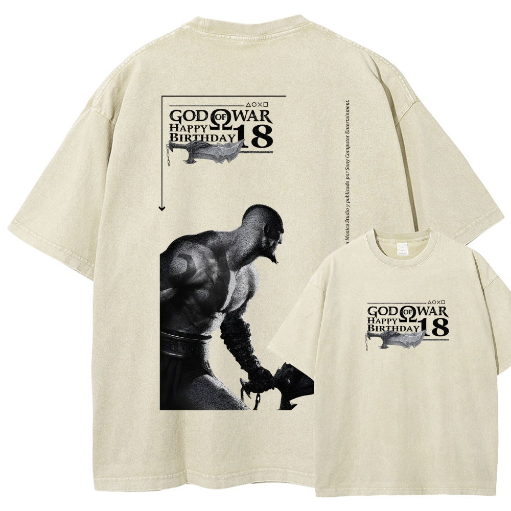 God of War Washed T-shirt 2607014318