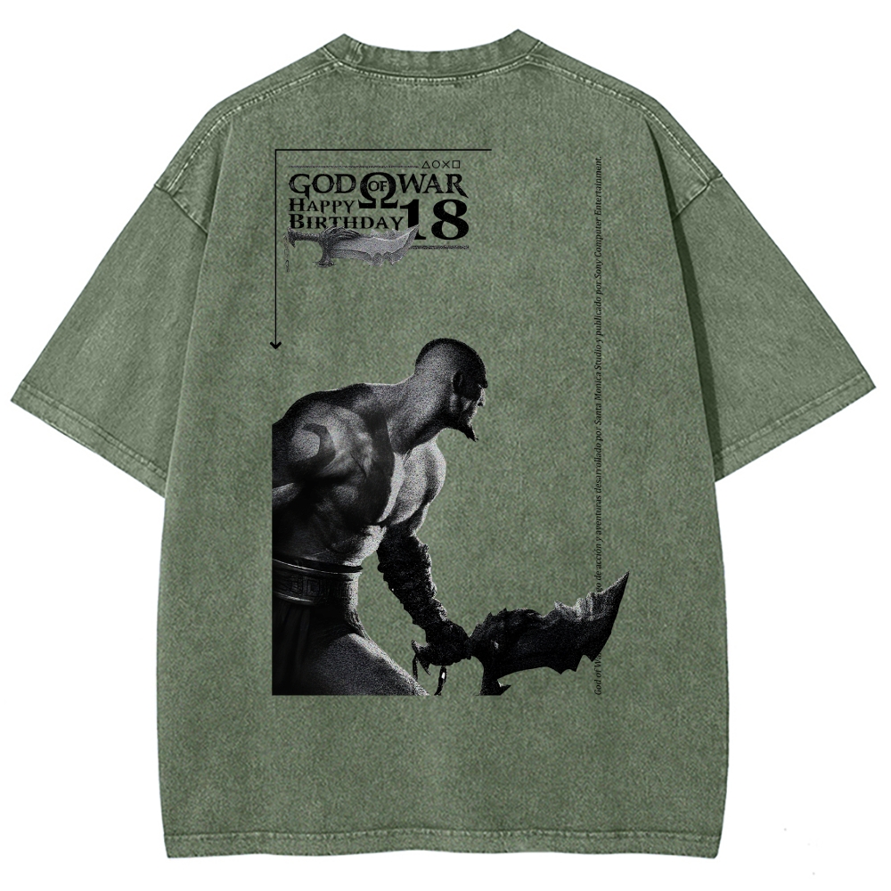 God of War Washed T-shirt 2607014318