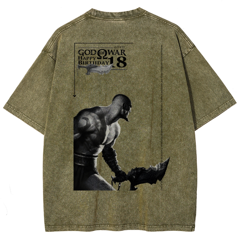 God of War Washed T-shirt 2607014318