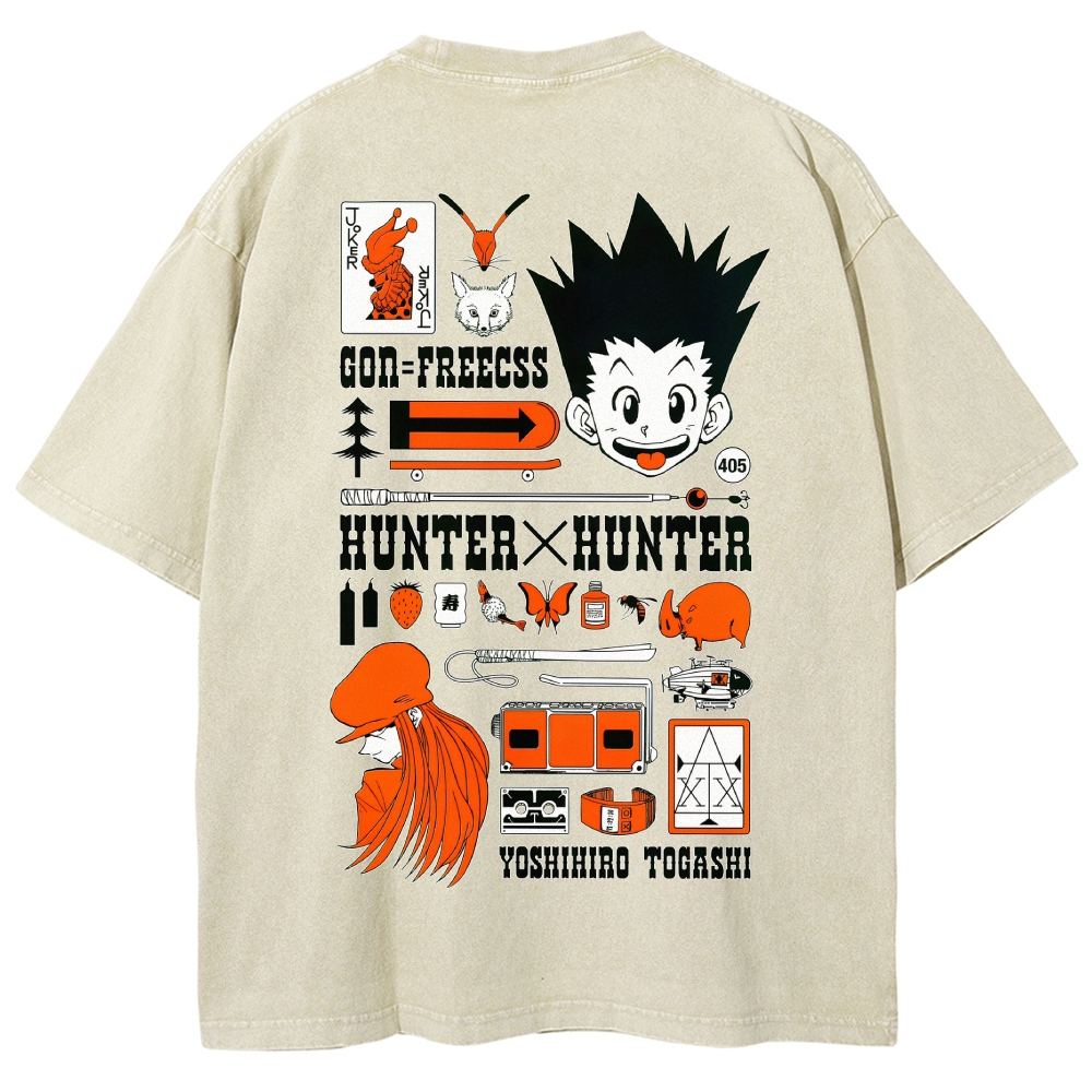 HUNTER×HUNTER Washed T-shirt 2608000747