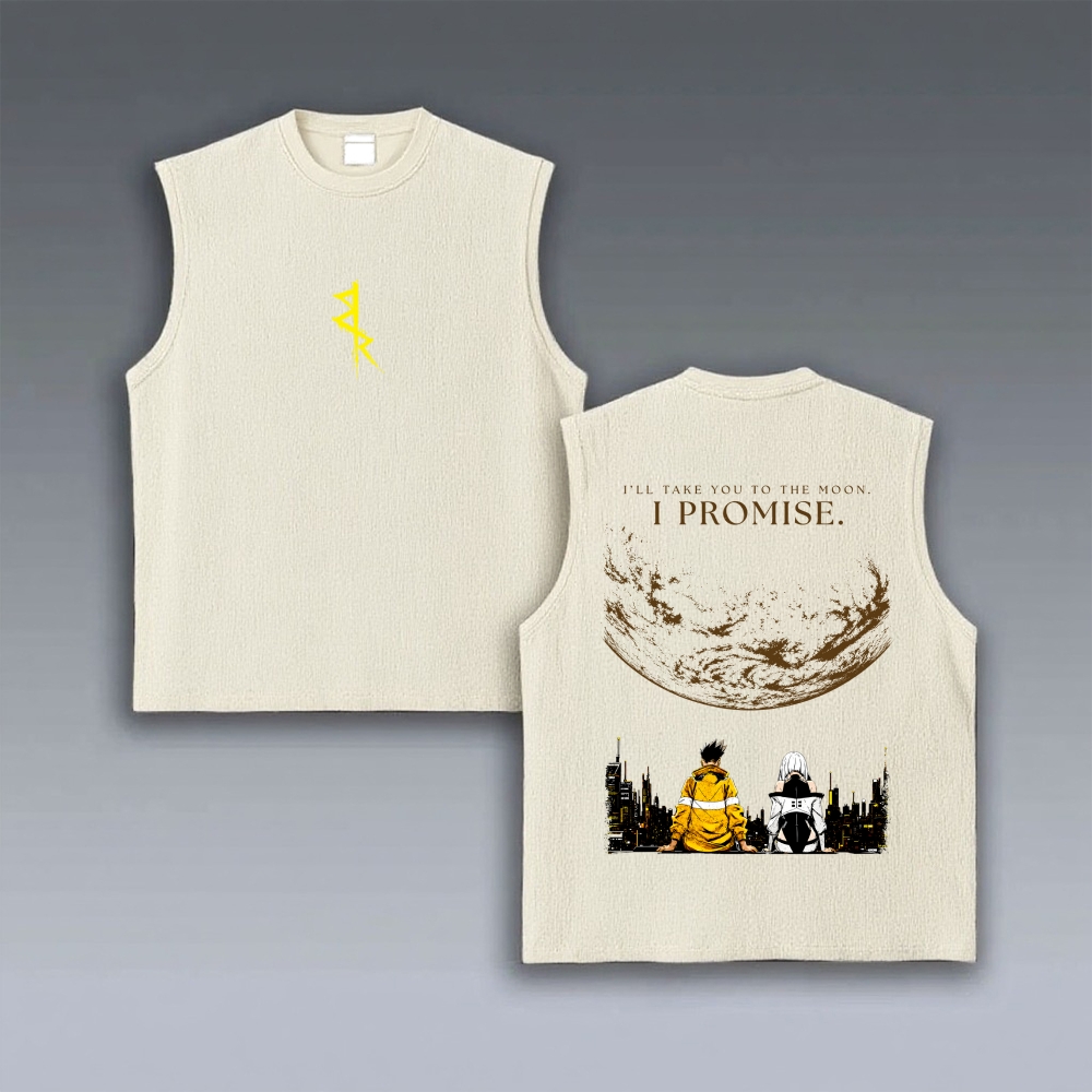 Cyberpunk Edgerunners Unisex washed vintage-style sports vest