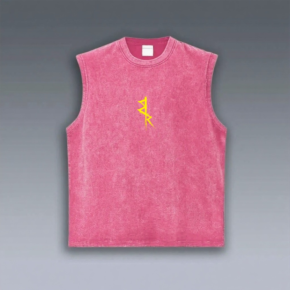 Cyberpunk Edgerunners Unisex washed vintage-style sports vest
