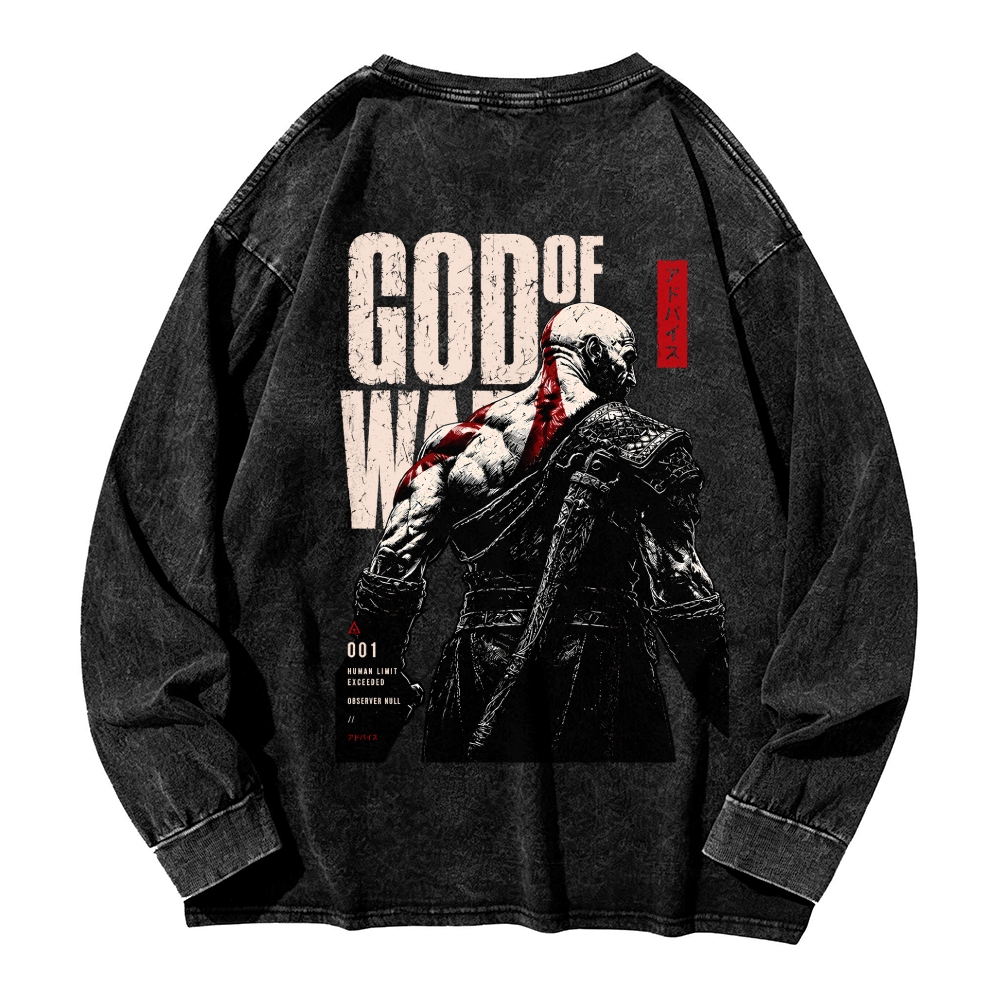 GOW Men's Washed Vintage Fashion Style