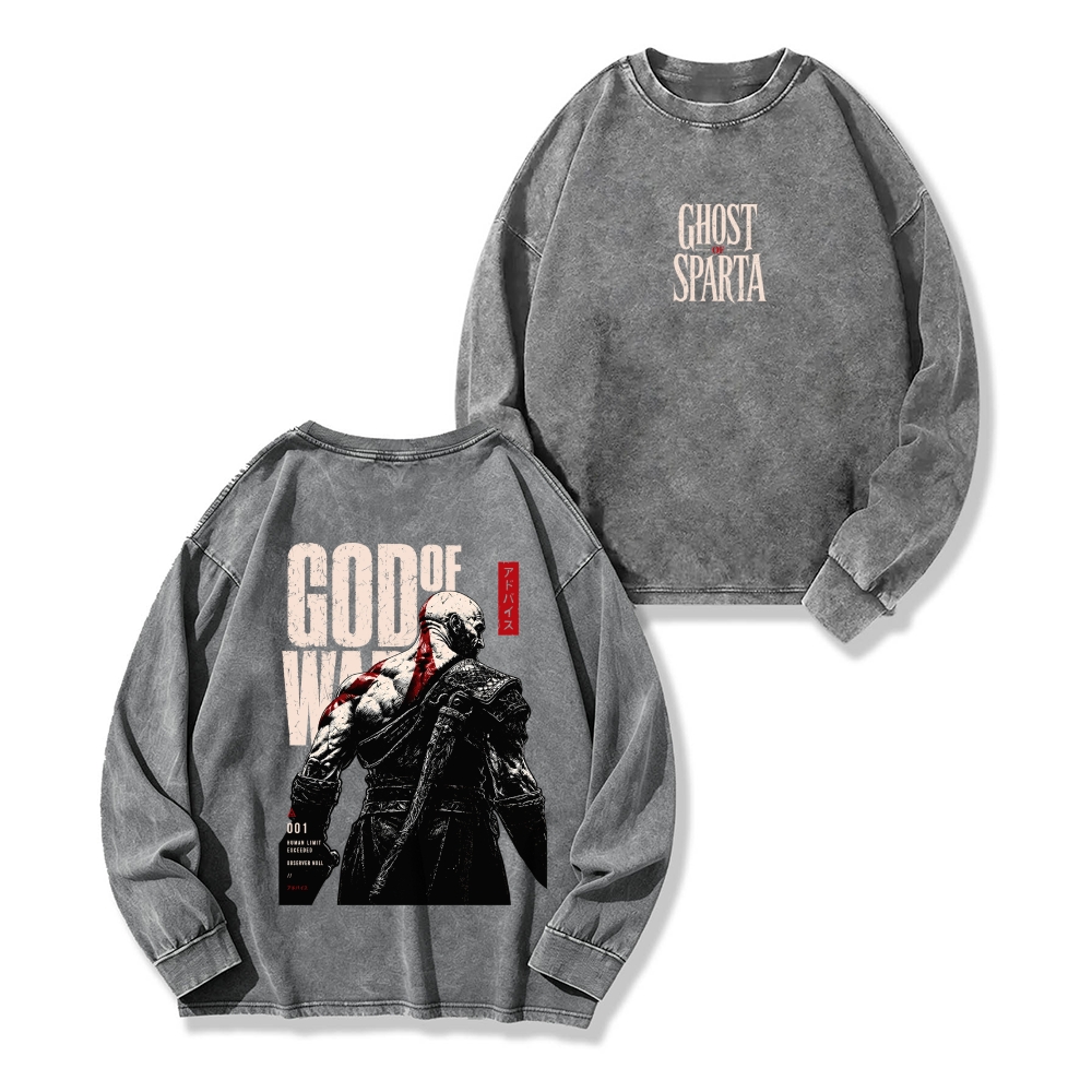 GOW Men's Washed Vintage Fashion Style
