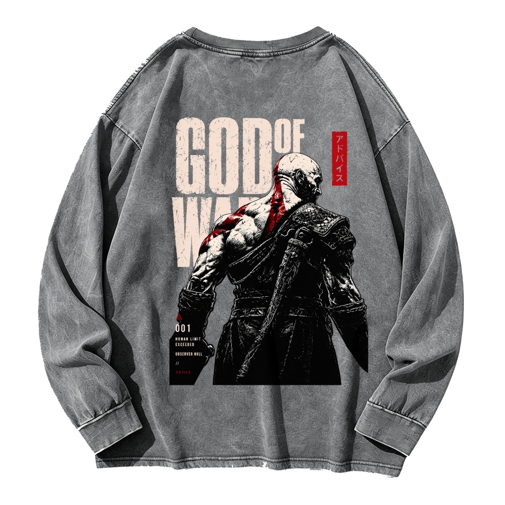 GOW Men's Washed Vintage Fashion Style