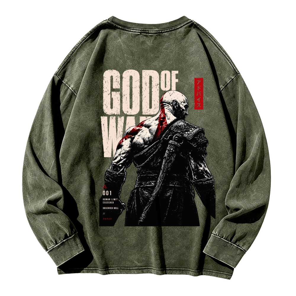 GOW Men's Washed Vintage Fashion Style