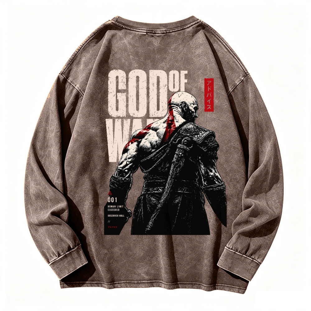 GOW Men's Washed Vintage Fashion Style