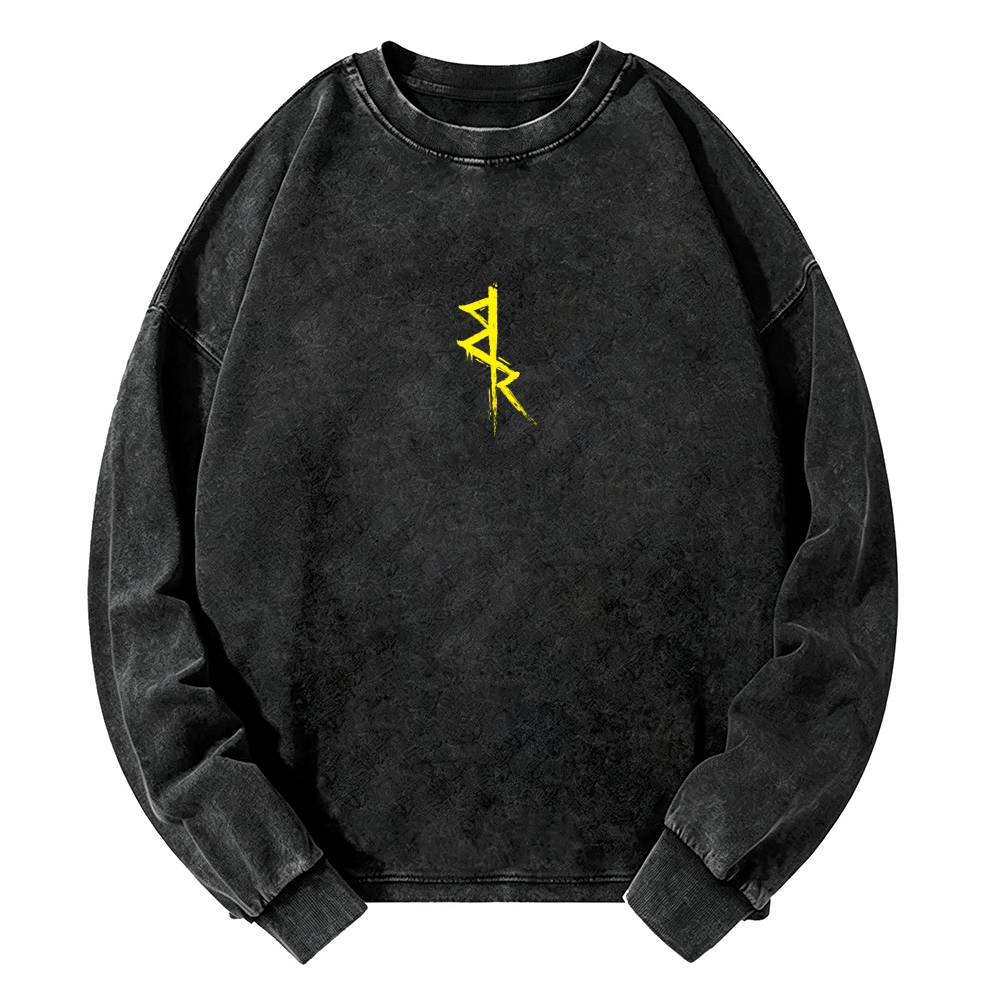 Cyberpunk Edgerunners Men's Washed Vintage Fashion Style