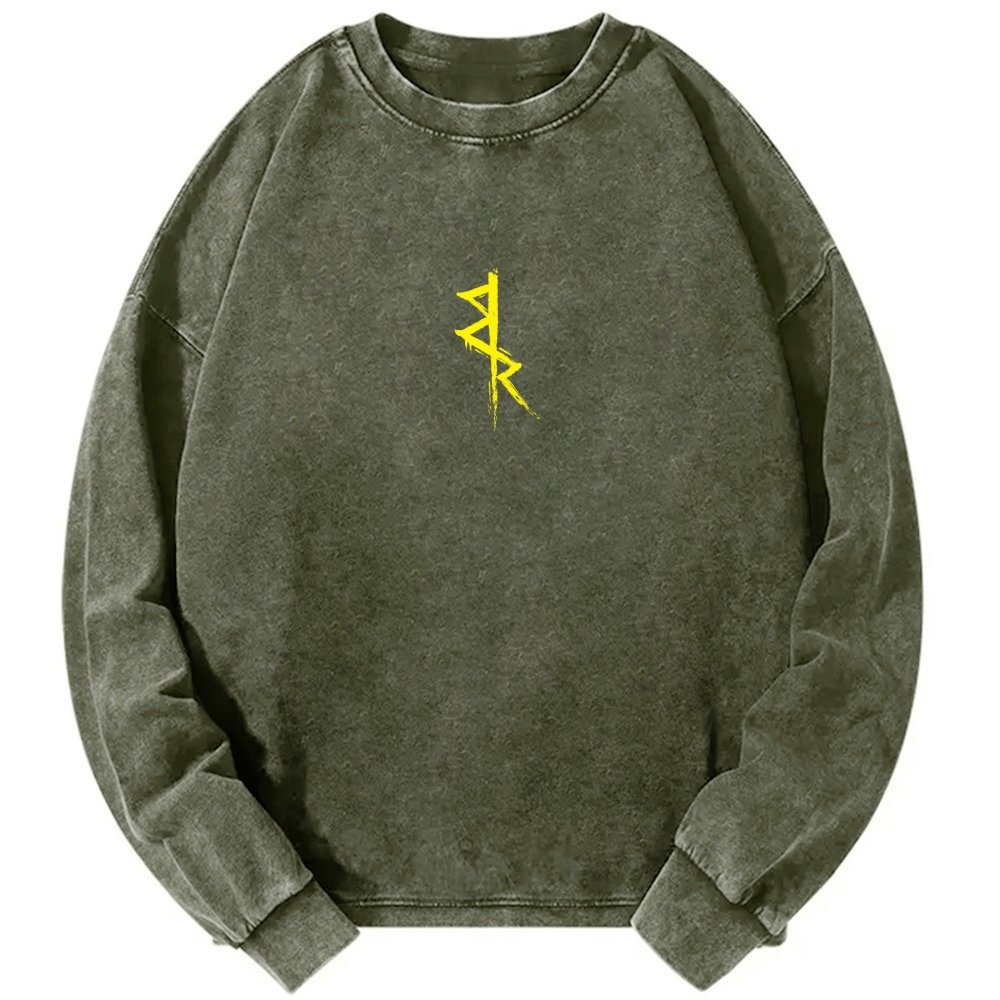 Cyberpunk Edgerunners Men's Washed Vintage Fashion Style