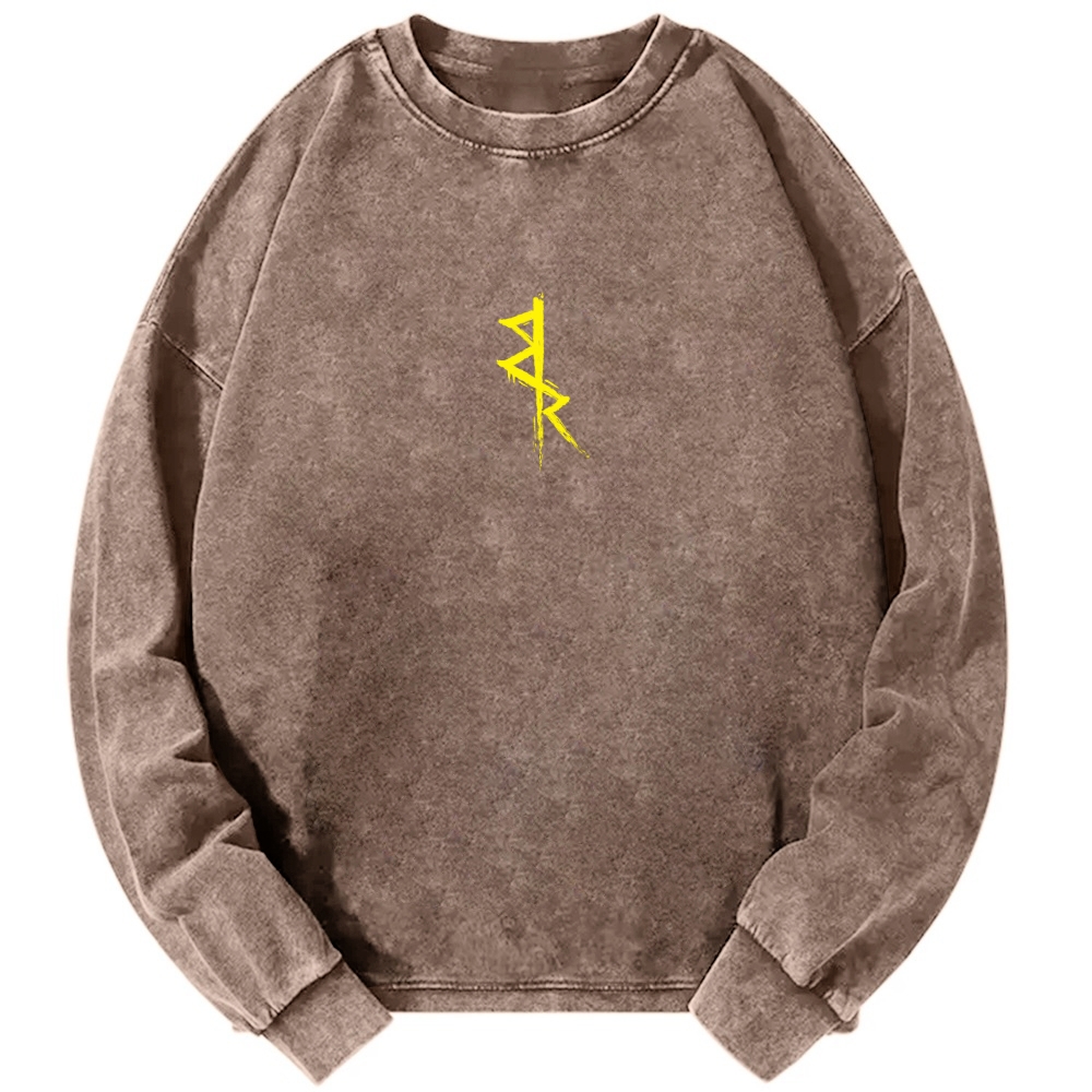 Cyberpunk Edgerunners Men's Washed Vintage Fashion Style