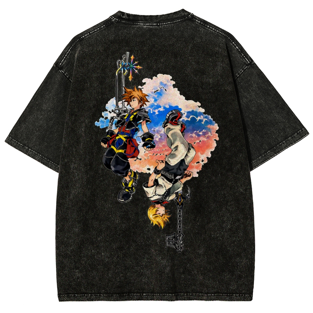 Kingdom Hearts Washed T-shirt 2608007168
