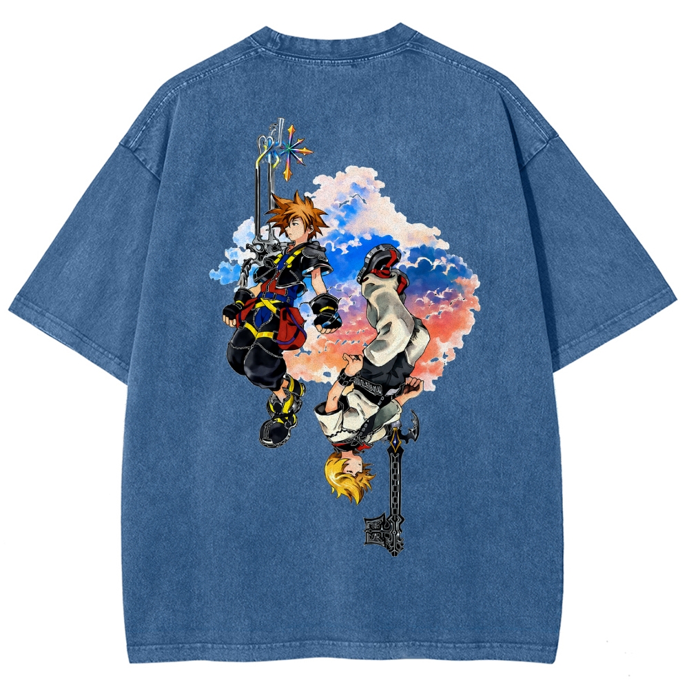 Kingdom Hearts Washed T-shirt 2608007168