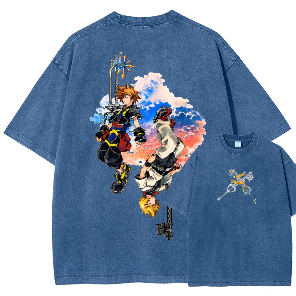 Kingdom Hearts Washed T-shirt 2608007168