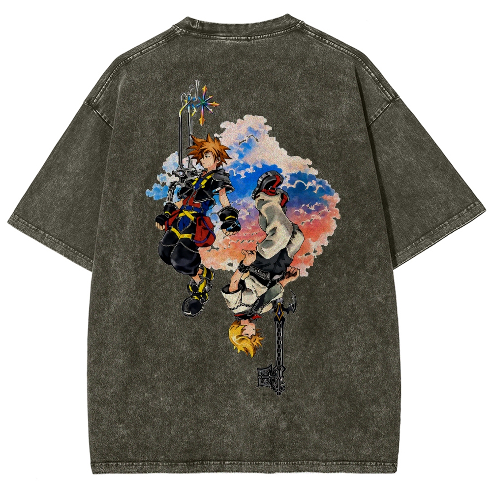 Kingdom Hearts Washed T-shirt 2608007168