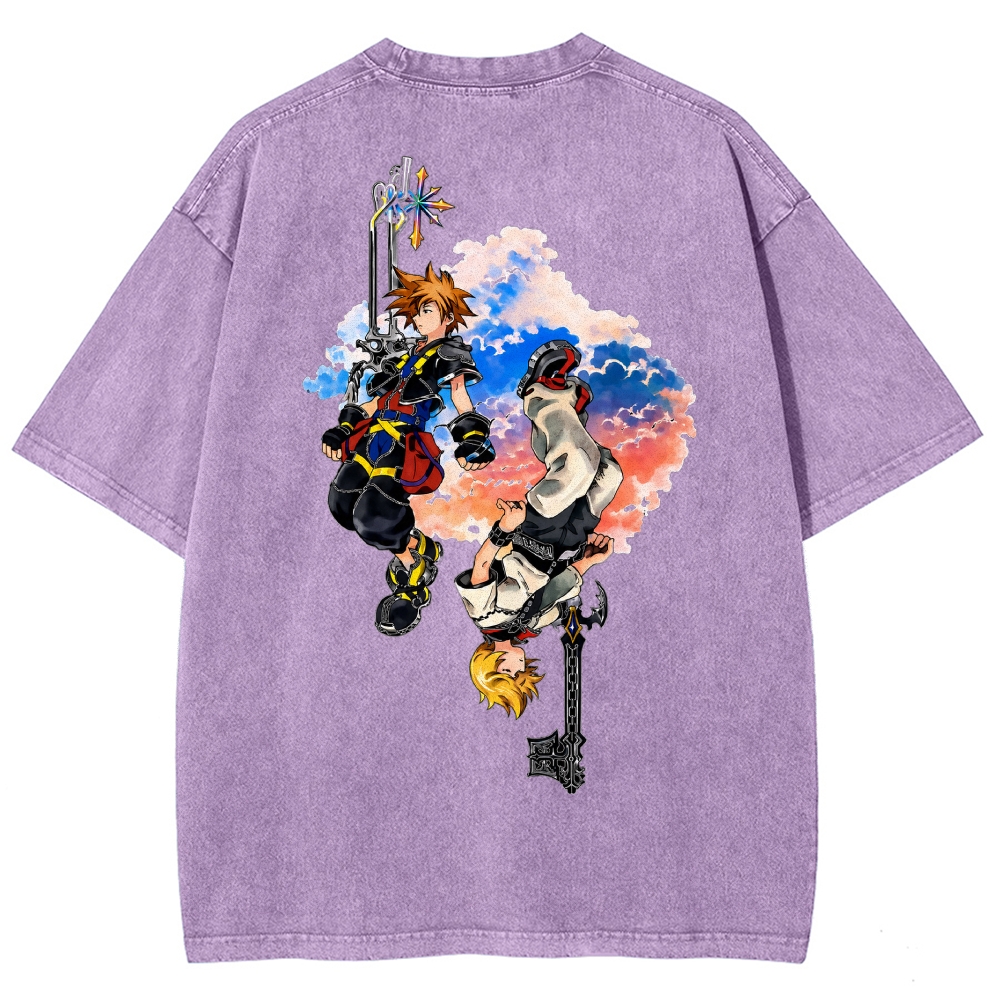 Kingdom Hearts Washed T-shirt 2608007168