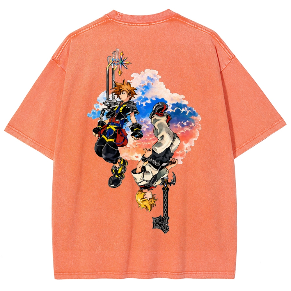 Kingdom Hearts Washed T-shirt 2608007168
