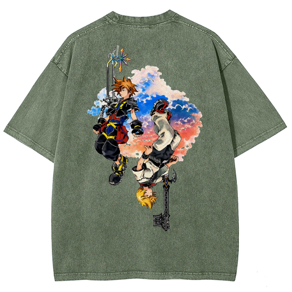 Kingdom Hearts Washed T-shirt 2608007168