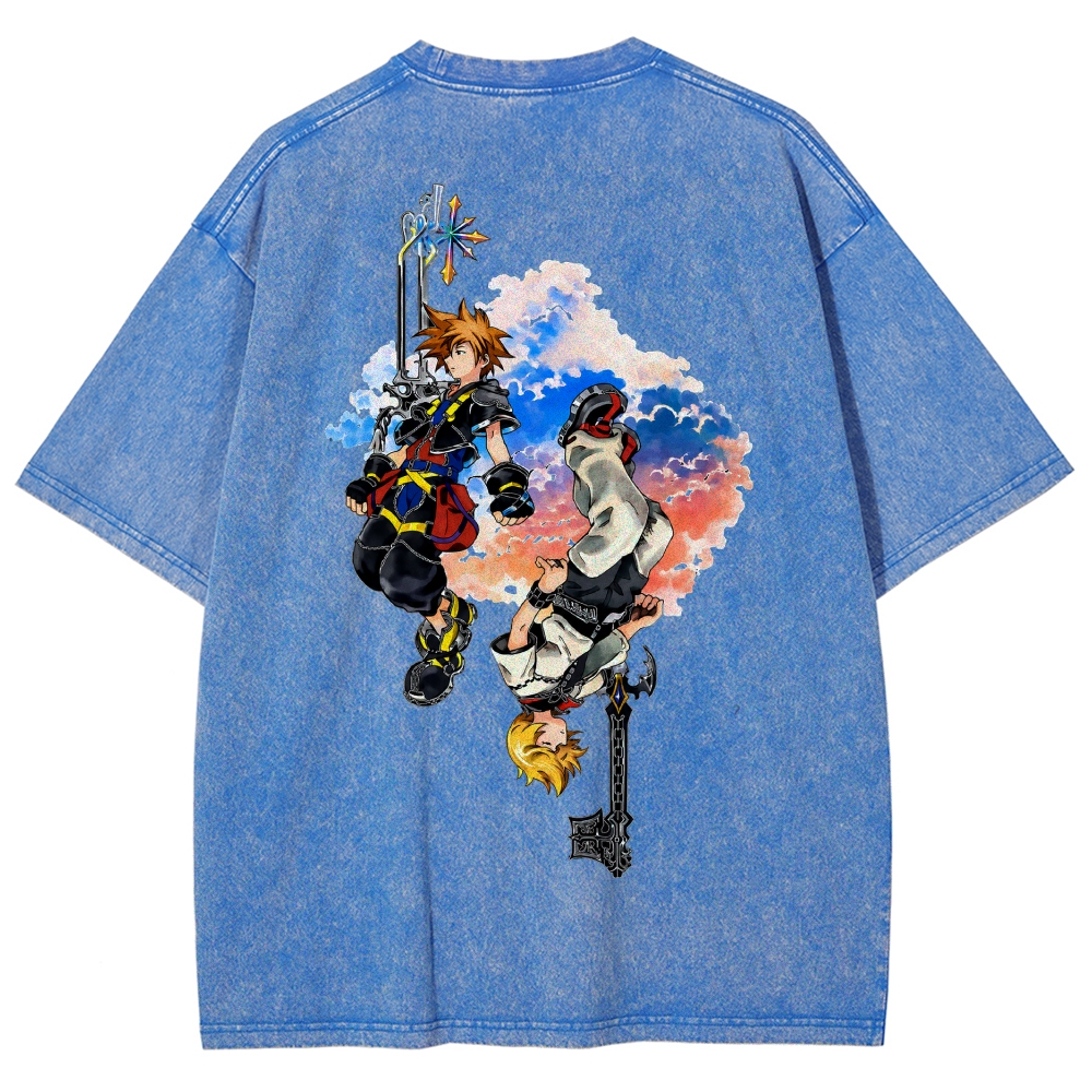 Kingdom Hearts Washed T-shirt 2608007168