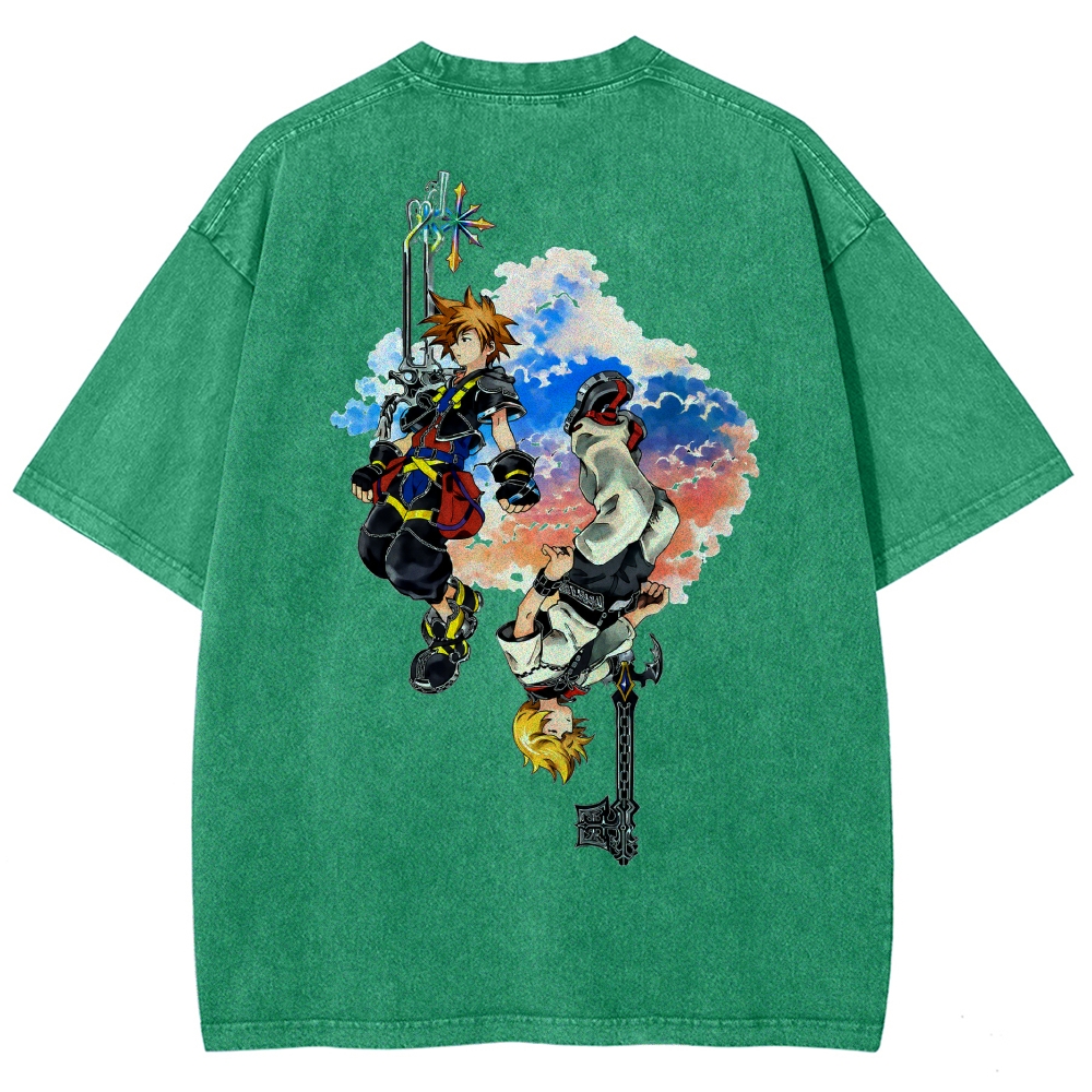Kingdom Hearts Washed T-shirt 2608007168