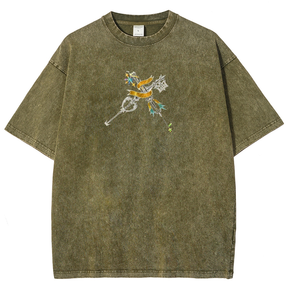 Kingdom Hearts Washed T-shirt 2608007168