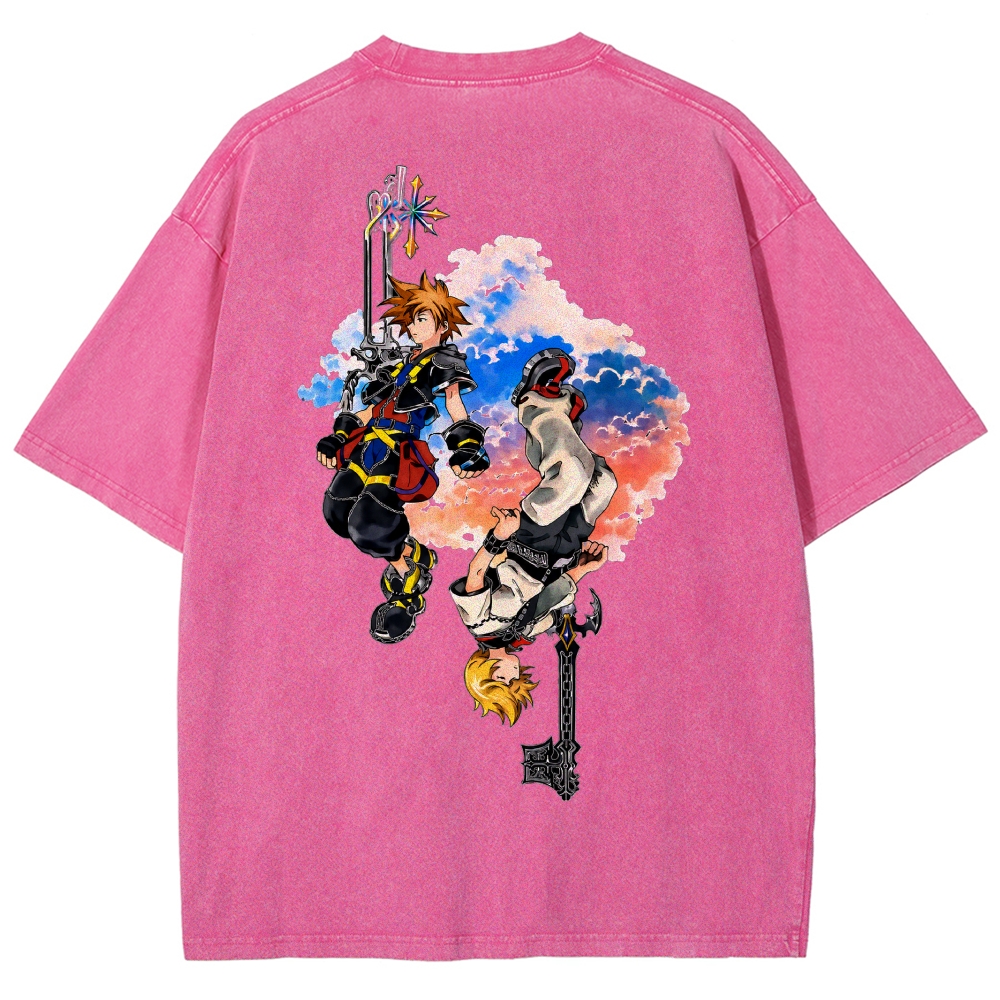 Kingdom Hearts Washed T-shirt 2608007168