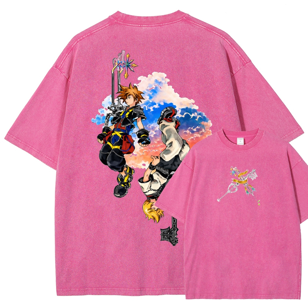 Kingdom Hearts Washed T-shirt 2608007168