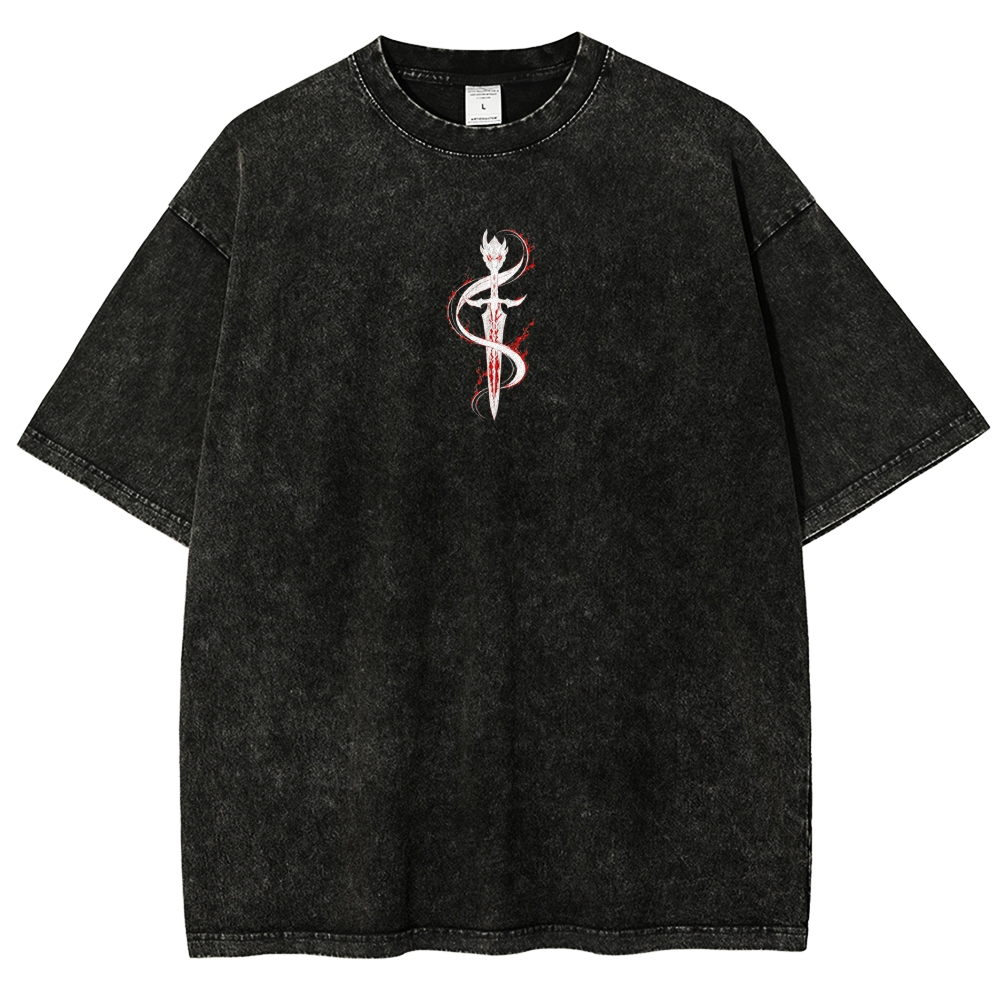 Solo-Leveling Washed T-shirt 2608007380