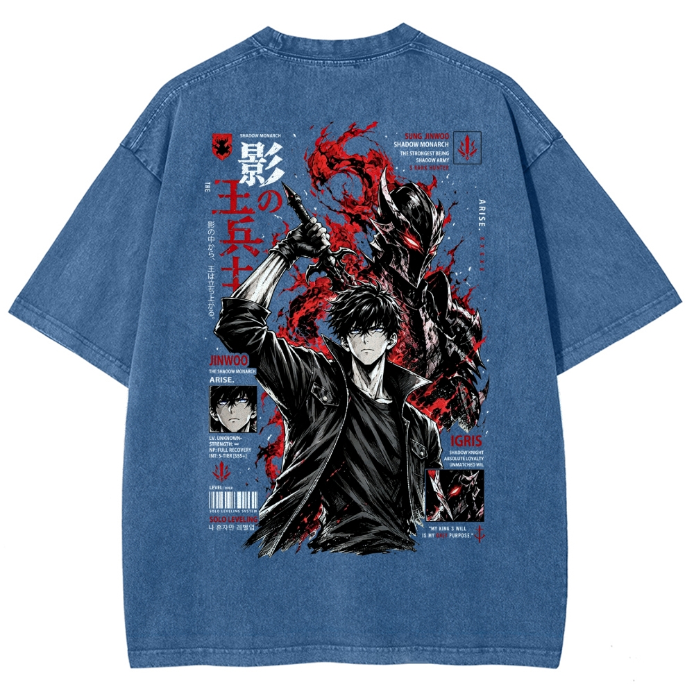 Solo-Leveling Washed T-shirt 2608007380