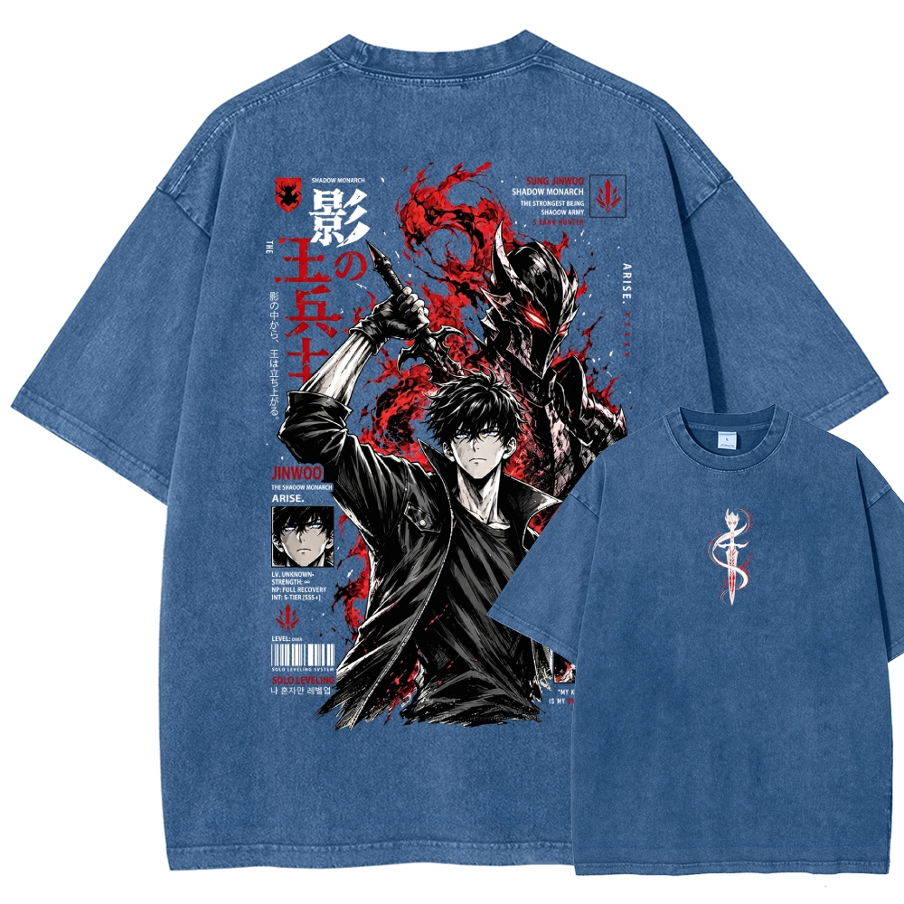 Solo-Leveling Washed T-shirt 2608007380