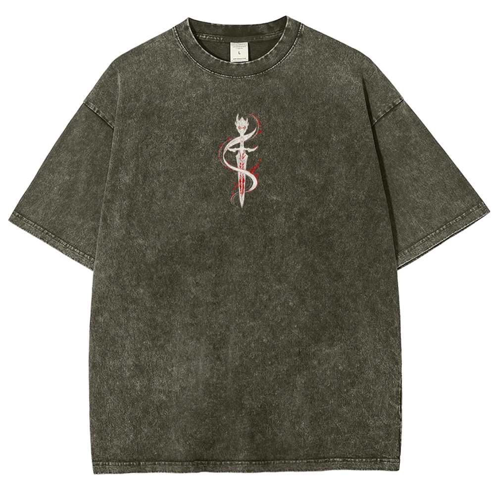 Solo-Leveling Washed T-shirt 2608007380