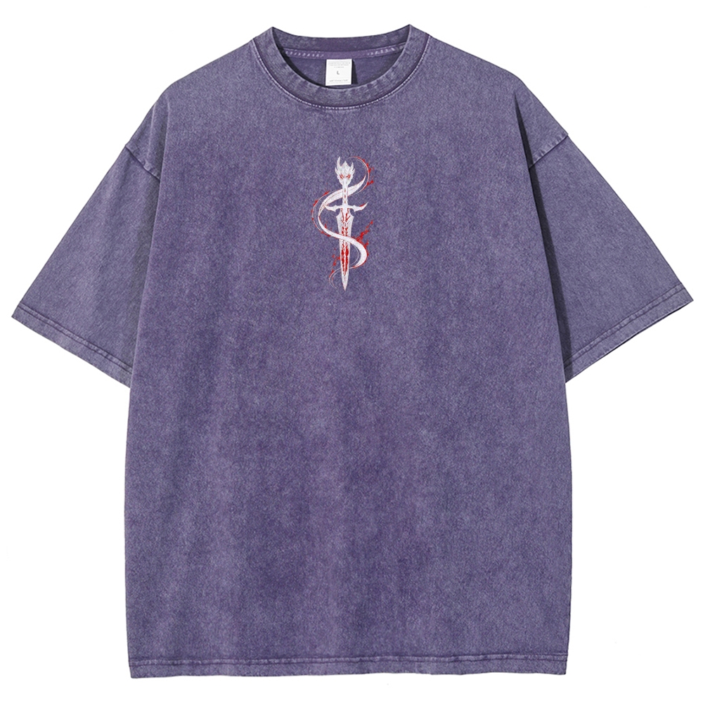Solo-Leveling Washed T-shirt 2608007380