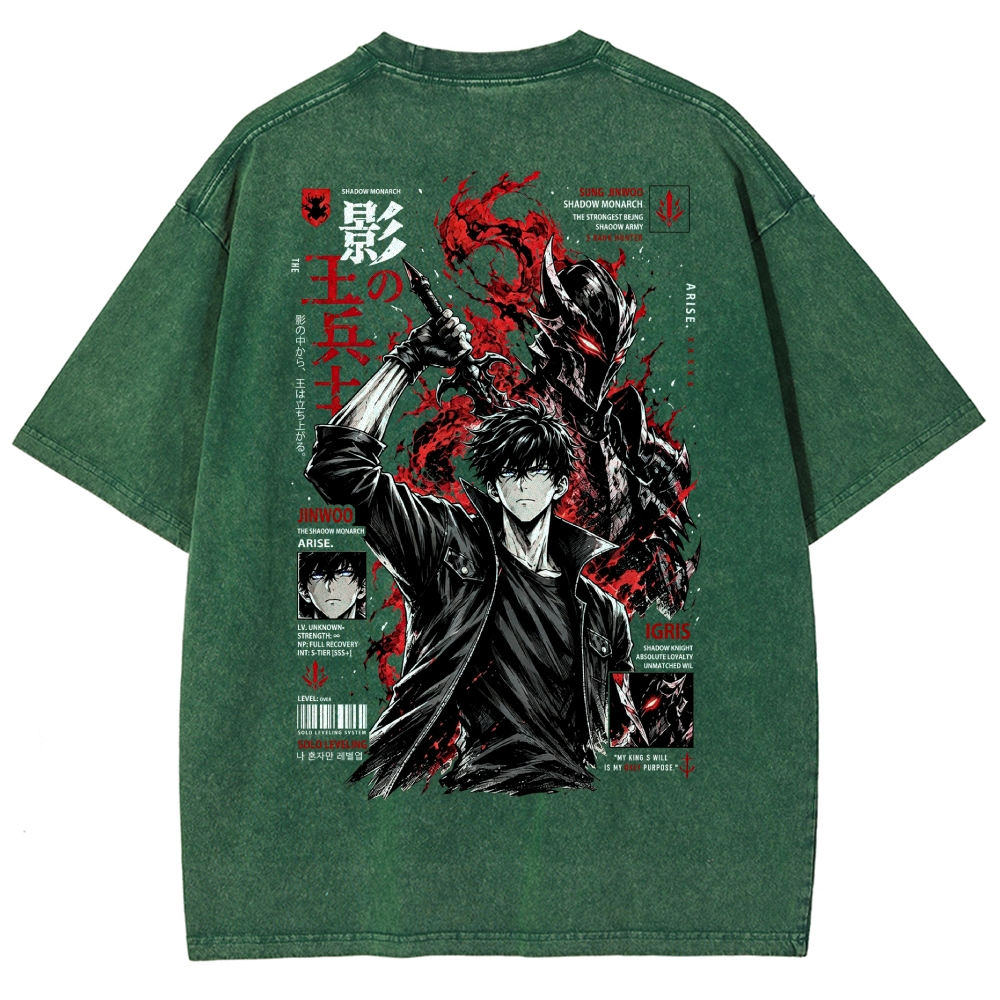 Solo-Leveling Washed T-shirt 2608007380