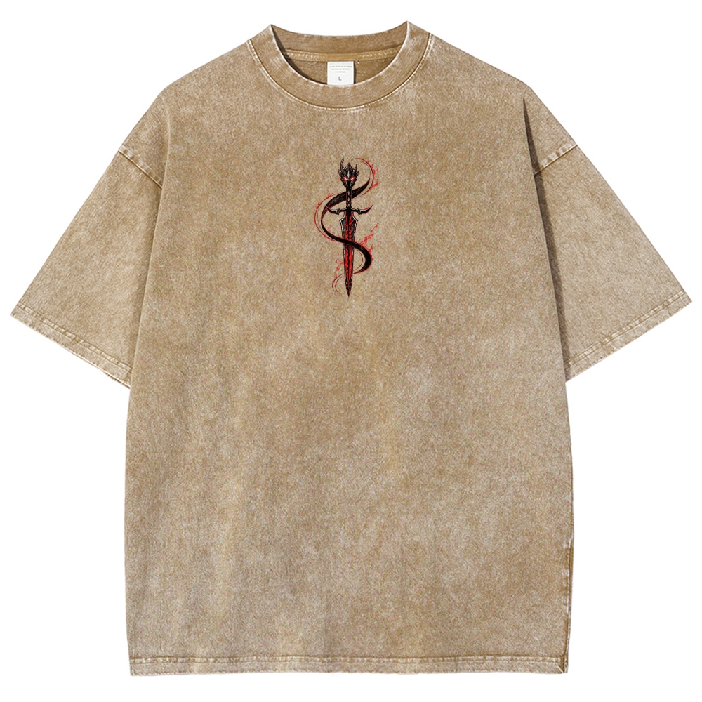 Solo-Leveling Washed T-shirt 2608007380