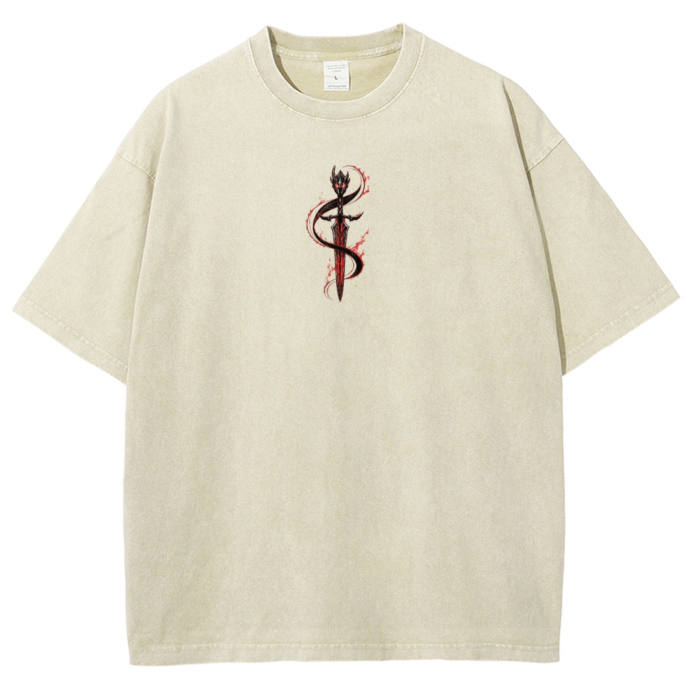 Solo-Leveling Washed T-shirt 2608007380