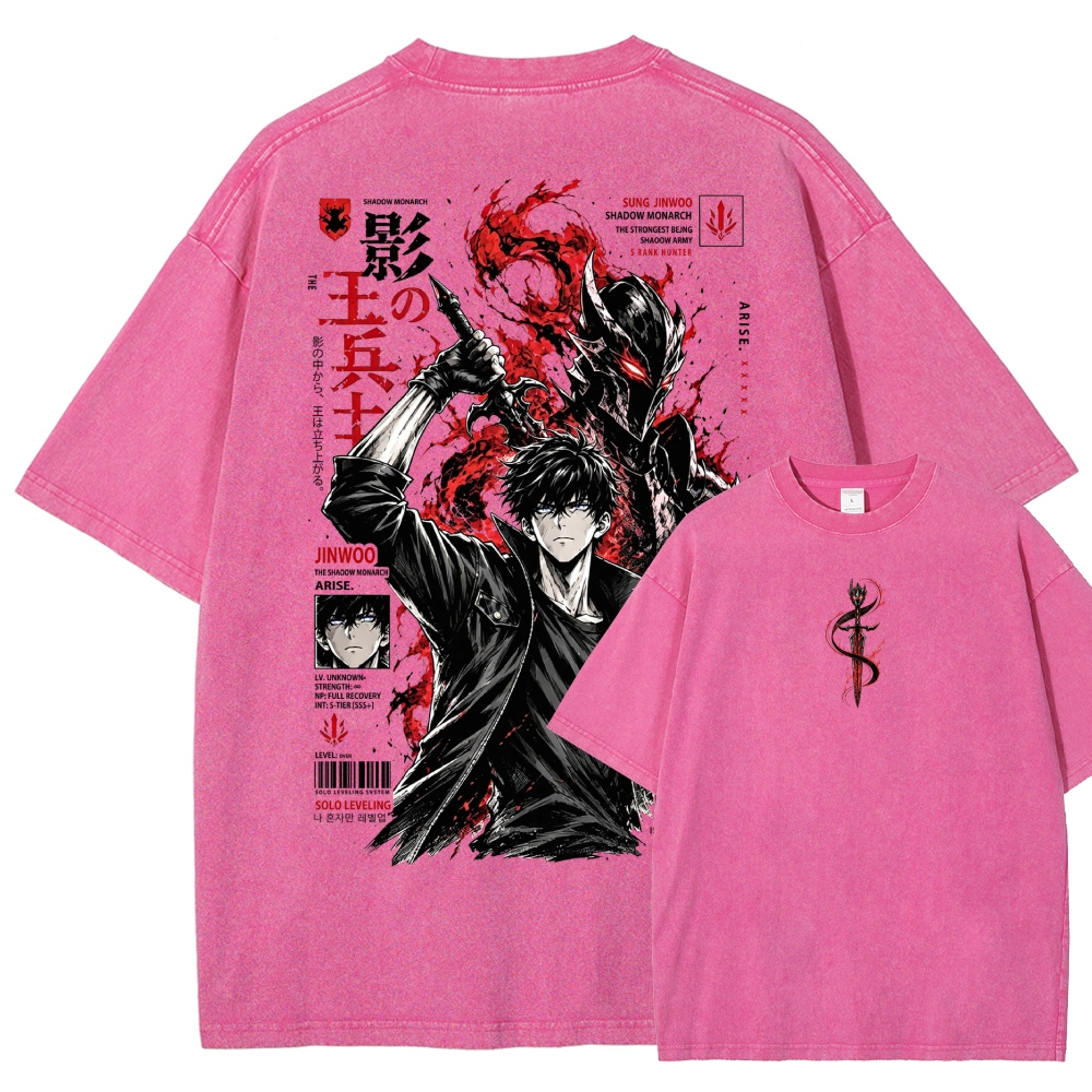 Solo-Leveling Washed T-shirt 2608007380