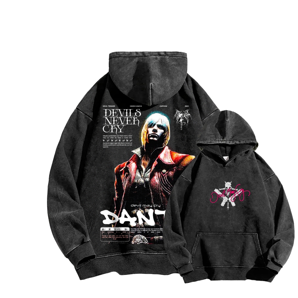 Devil May Cry Unisex washed sweatshirts
