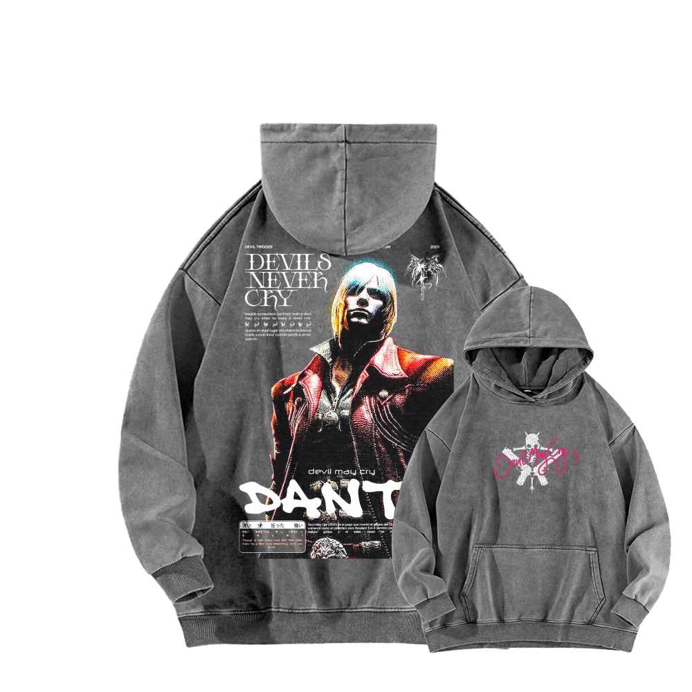 Devil May Cry Unisex washed sweatshirts